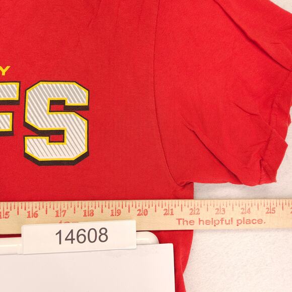 NFL Kansas City Chiefs Crew Neck Graphic Football T-Shirt Mens Size Large L Red - Picture 6 of 9